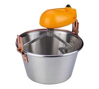 ARDES - AR24AM81 Chaudron Acier INOX Diamètre 28cm Mélangeur Polenta Confiture, Ardes Chaudron pour Foyer à Induction, Mélangeur avec Moteur Électrique, Raccord à Baïonnette Facile à Nettoyer