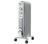 Ardes AR4R07S appareil de chauffage Chauffage électrique à bain d'huile Intérieure Noir, Gris, Blanc 1500 W