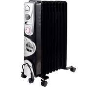 Ardes AR4R09BTTE Chauffage électrique d'ambiance Indoor noir, argent 2400 W radiateur soufflant à mazout