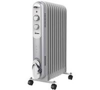 Ardes AR4R11S CURVY 11 Radiateur à mazout, 11 éléments chauffants, 3 forces, 2500 W, argenté