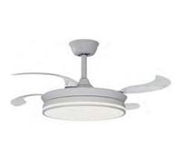 ARDES AIRGLOW EVO AR5PL92 Ventilateur de plafond Ø92 cm avec moteur DC 59 W, pales rétractables et lumière LED 2200 lm réglable 3000-6000 K pour usage domestique