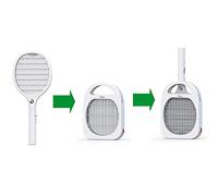 ARDES - ARS608 Excalibur Raquette à Moustique électrique Multifonction - Raquette Amovible, Suspendue ou de Soutien - Raquette Rechargeable avec lumière pour moustiques Insectes