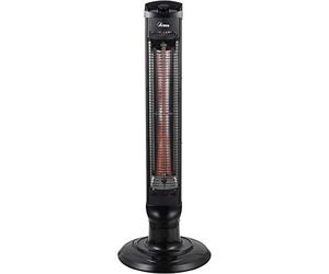 Ardes CAIO Chauffage en Tour avec Lampe en Fibre de Carbone, 2 Niveaux de Puissance (400/1000 W), Oscillation automatique, Structure métallique et Système de sécurité anti-basculement