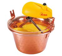 Ardes, casserole en cuivre, diamètre 24 cm, mixeur pour confitures et polenta, avec moteur électrique