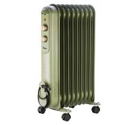 Ardes CURVY 9 RETRO Chauffe-pétrole électrique vert 2000W 3 niveaux d'énergie
