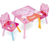 Arditex 19328166 Ensemble de sièges pour enfants Peppa Pig table & 2 chaises