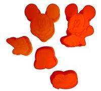 ARDITEX 5 Petits moules souples Mickey MODELE ROUGE ROUGE G