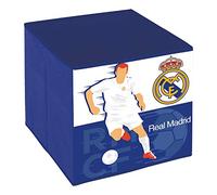 ARDITEX Boîte Pliable Real Madrid CF pour vêtements, Livres, Jouets, balles, conteneur et Organisateur Textile carré 31 x 31 x 31 cm