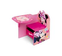 ARDITEX - Chaise-Bureau Enfant en Bois avec bac Textile de Minnie Mouse de Disney - 62x30x60cm - Couleur Rose - Idéal pour Les Loisirs créatifs, Les devoirs ou Le Jeu.