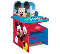 Chaise de bureau Disney Mickey avec espace de rangement Rouge Rouge One Size