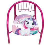 ARDITEX Chaise en métal - Licorne multicolore G