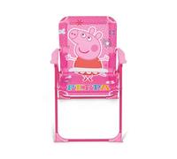 ARDITEX Chaise Pliable Enfant Peppa Pig. Chaise Extérieure pour Plage, Jardin et Terrasse. Structure Métallique, Accoudoirs en Plastique et Assise en Toile 38 x 32 x 53 cm Rose, PP16177