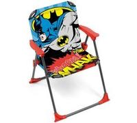 ARDITEX Chaise Pliante avec accoudoirs Batman de DC Comics - 38x32x53cm - Adaptée au Jardin, Camping, Plage ou Montagne - Idéale pour Enfants.