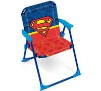 ARDITEX Chaise Pliante avec accoudoirs Superman de DC Comics - 38x32x53cm - Adaptée au Jardin, Camping, Plage ou Montagne - Idéale pour Enfants.