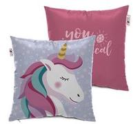 Arditex coussin Licorne girls 40 x 40 cm polyester rose/bleu Multicolors G