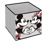 ARDITEX - Conteneur organisateur pliable Mickey et Minnie de Licence Officielle Disney - 31x31x31cm - Pour ranger jouets, vêtements et accessoires