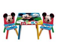 Table enfant en bois avec chaises rouge - Mickey mouse