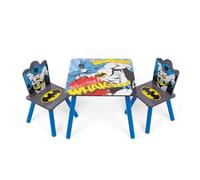 ARDITEX - Ensemble Table et 2 Chaises en Bois pour Enfants Licence Officielle Batman - Table 50x50x44 cm/Chaise 26,5x26,5x50 cm - Bleu Nuit - Idéal pour Jouer et Dessiner