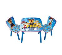 ARDITEX - Ensemble Table et 2 Chaises en Bois pour Enfants Licence Officielle La Pat’ Patrouille - Table 50x50x44 cm/Chaise 26,5x26,5x50 cm - Bleu - Idéal pour Jouer et Dessiner