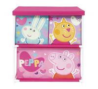 Arditex Étagère de rangement 3 tiroirs Peppa Pig - 3 conteneurs textiles 53x30x60 cm Rose Enfants
