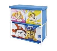 ARDITEX - Étagère pour Enfants avec 3 bacs en Tissu de La Pat Patrouille Paw Patrol - Structure en métal et bacs en Polyester - 53x30x60 cm - Multicolore