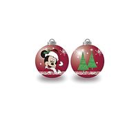 Arditex WD13421 Lot de 6 Boules de Sapin de Noël Ø 8 cm Disney-Mickey