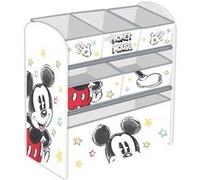 Arditex – Organisateur en bois Disney Mickey Classic 6 bacs en tissu 62x30x60 cm Multicolore