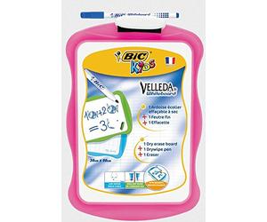 Ardoise 20x31 cm ROSE - BIC - Avec 1 effacette + 1 Velleda