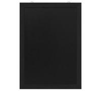 Ardoise avec cadre en bois, 600 x 1.100 mm, noir