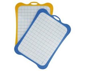 Ardoise blanche Maped avec 1 porte accessoires + 1 brosse + 1 feutre bleu Bleu G