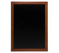 Ardoise bois, Universelle - finition acajou laqué- kit d'accroche murale inclus - 60x80cm - Securit
