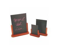 Ardoise de Table avec Cadre en Bois Massif 10 à 21 cm - - - Bois et plastique10 x 15 cm 100x150mm