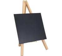 Securit Ardoise de table MINI avec trépied – 24 x 15 cm – Finition laquée hêtre