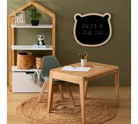 Tableau Ardoise Murale Ourson 53cm Noir