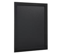 Securit Tableau à craie Wbw-Bl-30-40 avec accessoires noir bois