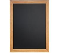 Ardoise murale UNIVERSAL, avec cadre en bois, teck