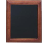Ardoise murale UNIVERSAL, avec cadre en bois, marron