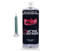 Area Boxes Colle Bicomposant pour Plastique | 50 ml | Bicomposant Extra Fort | Scelle, Remplit et Colle | Prise Lente | Pistolet non Inclus | 1 Canule