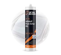 Area Boxes Mastic adhésif pour vitres MS | TÜV SÜD FMVSS 212 | 290 ml | Pare-brise et vitres. 1 h Safe Drive Away. Sans isosocianates ni solvants. Sans apprêt. À partir de 5 °C.