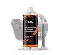 AreaBoxes Colle Bi-Composant Plastique | Prise 1 Min | 50 ml | Extra Forte · Scelle, Remplit et Colle · Poncer et Peindre à 30 Min · Sans Pistolet