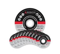 Arebos 200x 125 mm Meule à tronçonner | Fer, Métal, Acier, Inox, Aluminium (125 x 1,0 x 22,2 mm) Disques à tronçonner 125 pour Meuleuse d'Angle