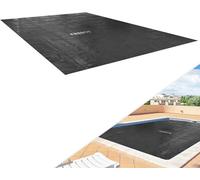 AREBOS Bâche de piscine solaire | Bâche Solaire carrée Ø 4,5 x 2,2m | Bâche Solaire épaisseur 120 µm | Bâche Thermique | Noir