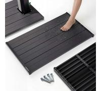 AREBOS base douche solaire PVC antidérapante résistante outdoor