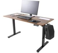 AREBOS Bureau Électrique Réglable 120x60 cm | Hauteur 72-118 cm | Fonction Mémoire | Bureau Assis-Debout Ergonomique | Table Informatique pour Télétravail & Maison | Marron