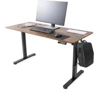 AREBOS Bureau à hauteur réglable électriquement 180x80 cm | Fonction mémoire, brun