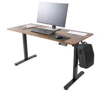 AREBOS Bureau Électrique Réglable 140x60 cm | Hauteur 72-118 cm | Fonction Mémoire | Bureau Assis-Debout Ergonomique | Table Informatique pour Télétravail & Maison | Marron