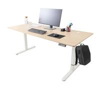AREBOS Bureau Électrique Réglable 160 x 80 cm | Hauteur 72-118 cm | Fonction Mémoire | Bureau Assis-Debout Ergonomique | Table Informatique pour Télétravail & Maison | Beige