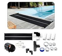 AREBOS Chauffe-Eau Solaire | Capteur Solaire | Chauffe-Piscine |Tapis Solaire | Absorbeur Solaire | 300 x 66cm | Plastique résistant aux UV | IN nsemble de dérivation