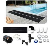 AREBOS Chauffe-Eau Solaire | Capteur Solaire | Chauffe-Piscine |Tapis Solaire | Absorbeur Solaire | 300 x 66cm | Plastique résistant aux UV | IN nsemble de dérivation