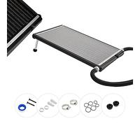 AREBOS Chauffe-Piscine Solaire, 110 x 65 x 7,5 cm Chauffage Solaire pour Piscine, capacité jusqu'à 15 litres, débit jusqu'à 10.000 L/h, raccord de Tuyau Ø 32/38 mm, matériel de Montage Inclus